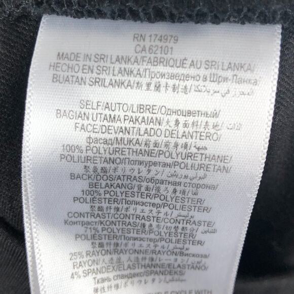 BCBGeneration Black Vegan Leather Zipper Detail Ponte Knit Moto Leggings Pants - Picture 7 of 9